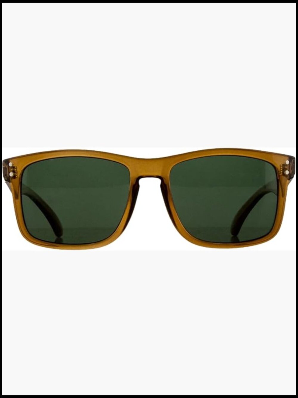 Rectangular Sunglasses Uv400 Polarized Polycarbonate Frame Wrap Around
